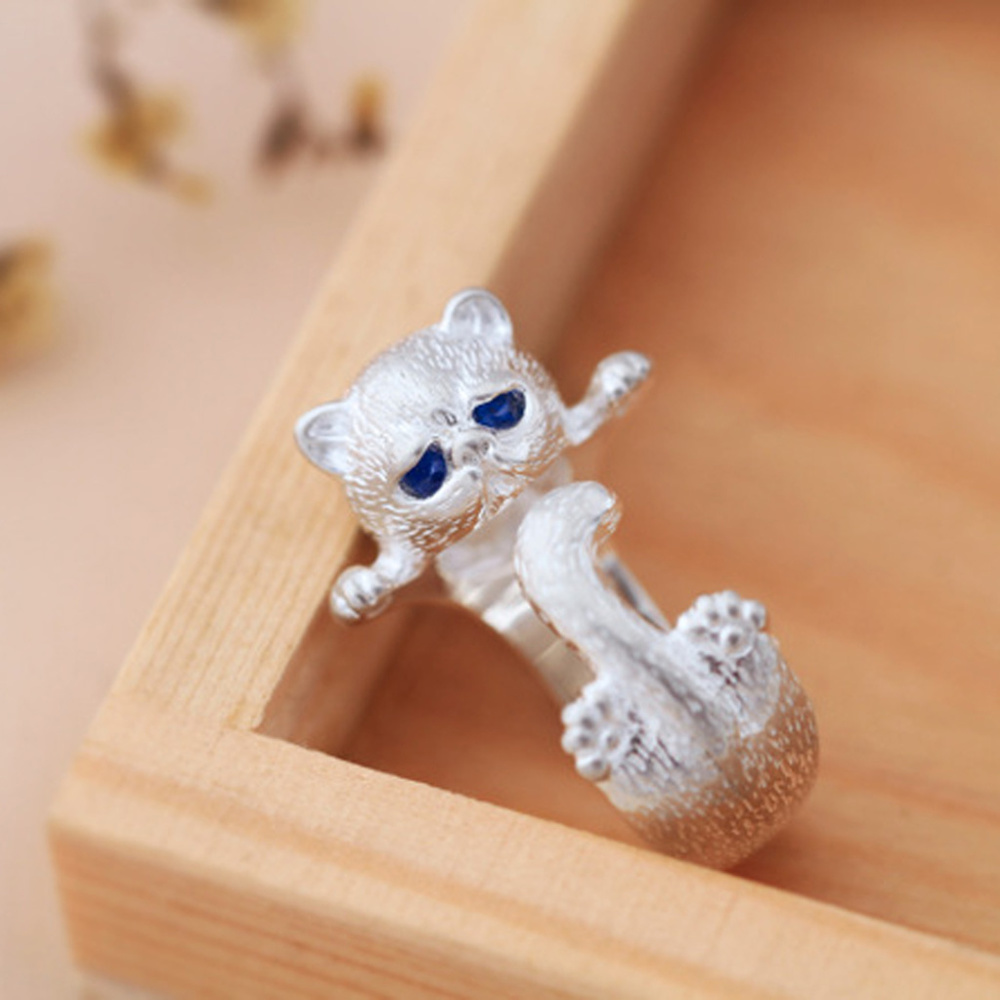 Adjustable Kitty Cat Ring